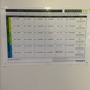 Transform 20 Wall Calendar Dry Erase